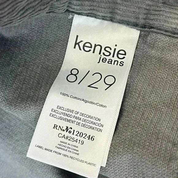 Kensie Women’s Corduroy High-Waist Mini A-Line Skirts Olive Green Size 8/29 - Picture 8 of 11